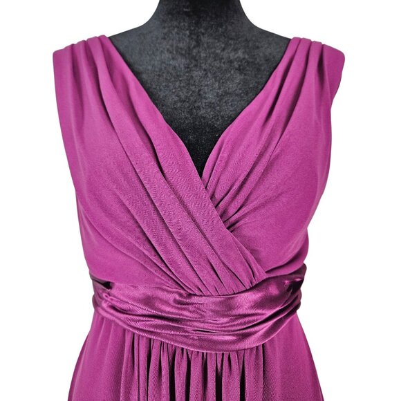 David's Bridal Womens Dress Size 4 Bridesmaid Wedding Classy Flowy Party Elegant - Picture 7 of 10